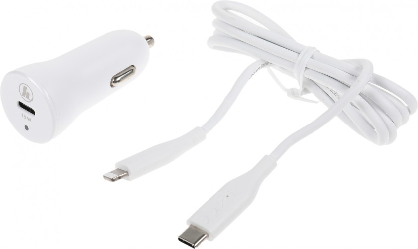 Автомобильное зар./устр. Hama H-183297 3A (PD) USB Type-C для Apple белый (00183297)