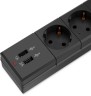 Сетевой фильтр Buro BU-SP3_USB_2A-B 3м (6 розеток) черный (коробка)