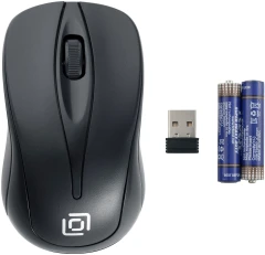 Мышь Оклик 675MW черный оптическая 1200dpi беспров. USB для ноутбука 3but (1025915)