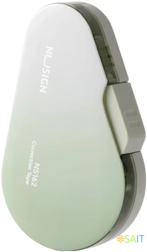 Лента коррект. Deli Nusign NS162GREEN 12мх5мм зеленый корпус белый