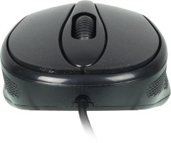 Мышь Оклик 385M черный оптическая 1600dpi USB для ноутбука 3but (1066858)