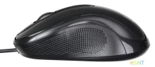 Мышь Оклик 385M черный оптическая (1600dpi) USB для ноутбука (3but)