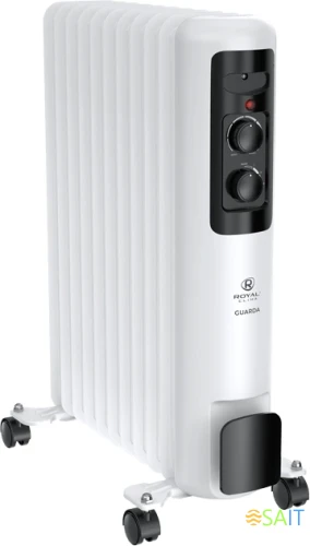 Радиатор масляный Royal Clima GUARDA ROR-GU11-2500M 2500Вт белый/серый