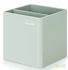 Подставка Deli NS011green Nusign 2отд. для письменных принадлежностей 84х84х86мм зеленый пластик