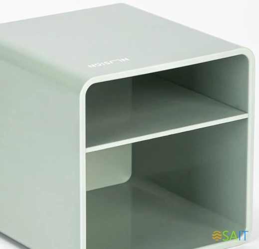 Подставка Deli NS011green Nusign 2отд. для письменных принадлежностей 84х84х86мм зеленый пластик