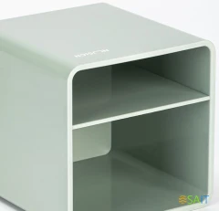 Подставка Deli NS011green Nusign 2отд. для письменных принадлежностей 84х84х86мм зеленый пластик