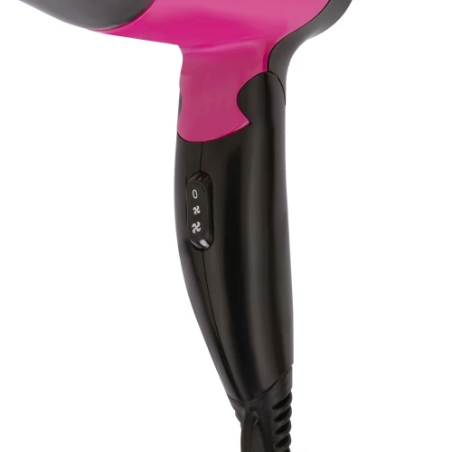 Фен Maxwell MW-2007 1200Вт черный/малиновый