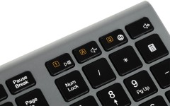 Клавиатура Оклик 890S серый USB беспроводная slim (1196549)