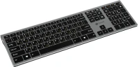 Клавиатура Оклик 890S серый USB беспроводная slim
