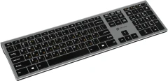 Клавиатура Оклик 890S серый USB беспроводная slim (1196549)