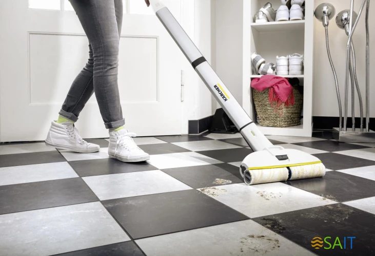 Электрошвабра Karcher EWM 2 белый/серый