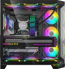 Корпус Formula Crystal Z6 Floe черный без БП ATX 2xUSB3.0 audio bott PSU