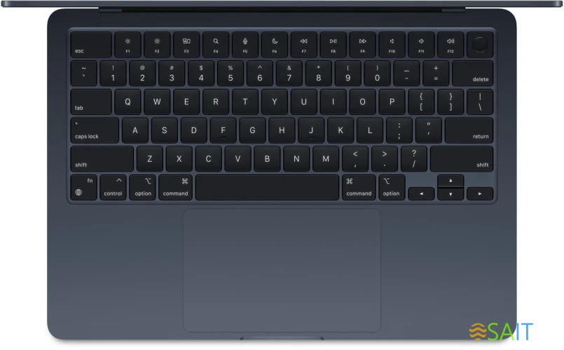 Ноутбук Apple MacBook Air A3113 M3 8 core 8Gb SSD256Gb/8 core GPU 13.6" Liquid Retina (2560x1664) Mac OS midnight WiFi BT Cam (MRXV3X/A)