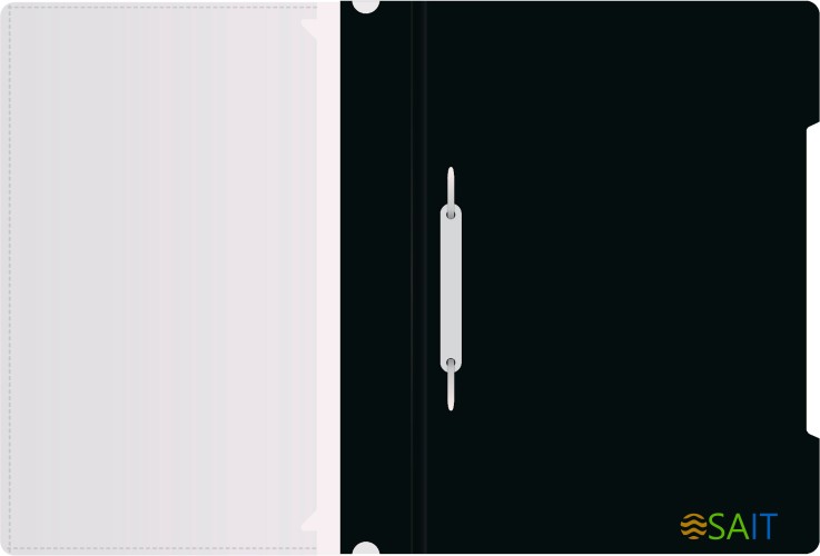 Папка-скоросшиватель Бюрократ -PS-K20BLCK A4 прозрач.верх.лист карм.на лиц.стор. пластик черный 0.12/0.16