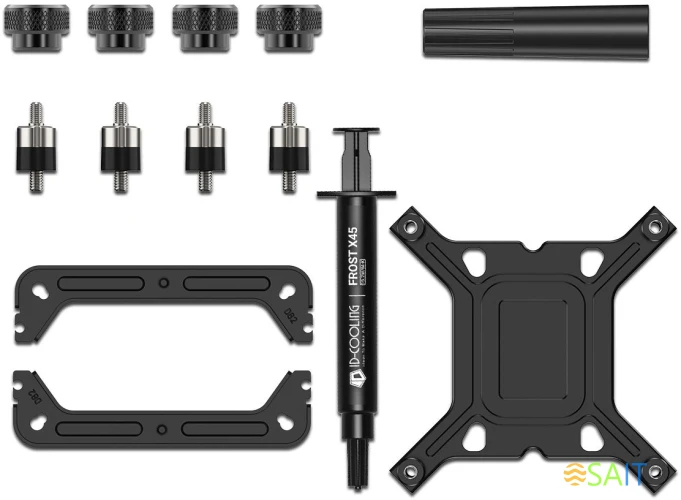 Устройство охлаждения(кулер) ID-Cooling Frozn A410 TD Soc-AM5/AM4/1200/1700/1851 черный 4-pin 29.85dB Al+Cu LCD 220W 750gr Ret