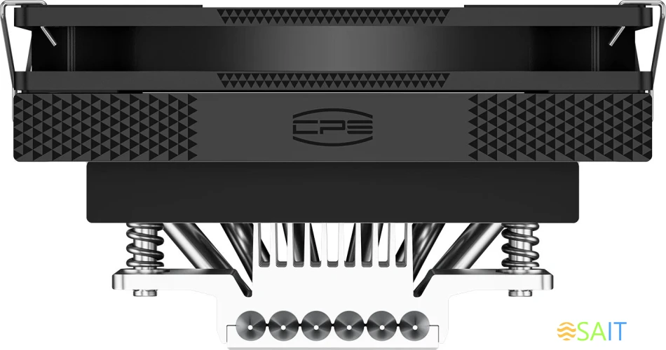 Устройство охлаждения(кулер) PcCooler RC600-67 Soc-AM5/AM4/1200/1700/1851 серебристый/черный 4-pin 16-35dB Al+Cu 205W Ret (RC567-BKNWYX-GL)