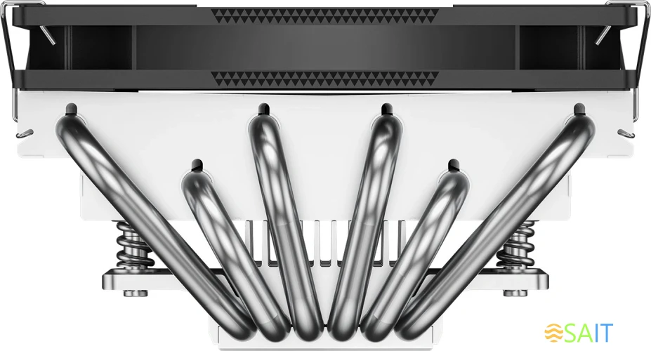 Устройство охлаждения(кулер) PcCooler RC600-67 Soc-AM5/AM4/1200/1700/1851 серебристый/черный 4-pin 16-35dB Al+Cu 205W Ret (RC567-BKNWYX-GL)