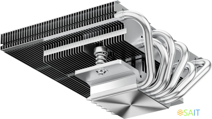 Устройство охлаждения(кулер) PcCooler RC600-67 Soc-AM5/AM4/1200/1700/1851 серебристый/черный 4-pin 16-35dB Al+Cu 205W Ret (RC567-BKNWYX-GL)