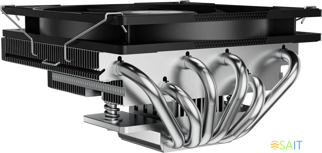 Устройство охлаждения(кулер) PcCooler RC600-67 Soc-AM5/AM4/1200/1700/1851 серебристый/черный 4-pin 16-35dB Al+Cu 205W Ret (RC567-BKNWYX-GL)