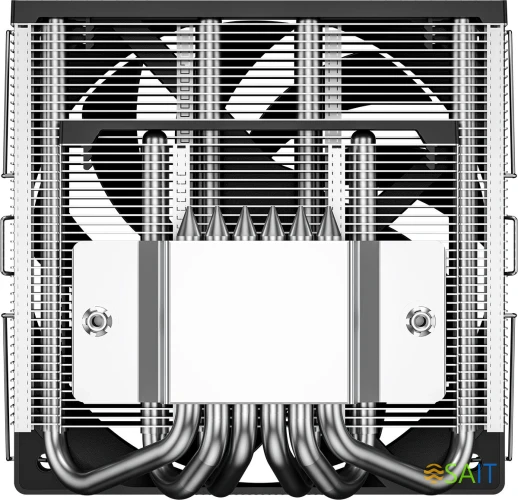 Устройство охлаждения(кулер) PcCooler RC600-67 Soc-AM5/AM4/1200/1700/1851 серебристый/черный 4-pin 16-35dB Al+Cu 205W Ret (RC567-BKNWYX-GL)