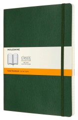 Блокнот Moleskine CLASSIC SOFT QP621K15 XLarge 190х250мм 192стр. линейка мягкая обложка зеленый