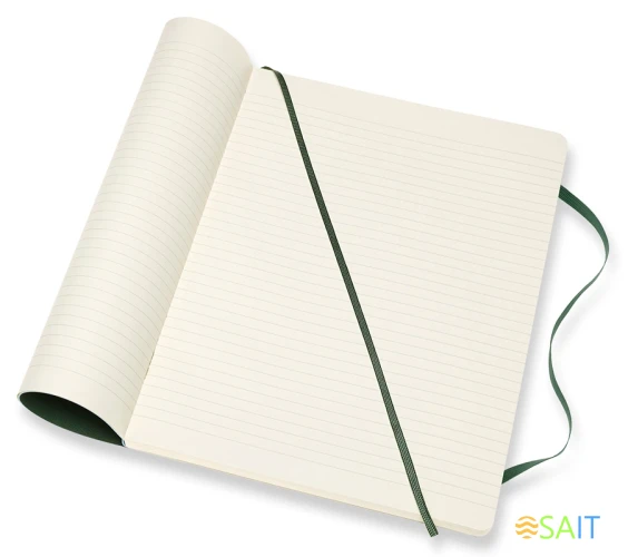 Блокнот Moleskine CLASSIC SOFT QP621K15 XLarge 190х250мм 192стр. линейка мягкая обложка зеленый