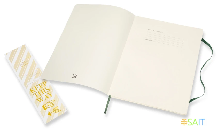 Блокнот Moleskine CLASSIC SOFT QP621K15 XLarge 190х250мм 192стр. линейка мягкая обложка зеленый