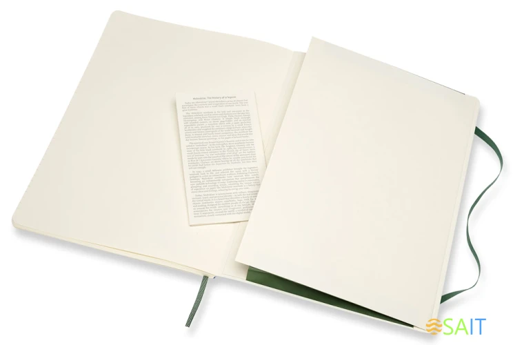 Блокнот Moleskine CLASSIC SOFT QP621K15 XLarge 190х250мм 192стр. линейка мягкая обложка зеленый