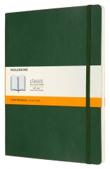 Блокнот Moleskine CLASSIC SOFT QP621K15 XLarge 190х250мм 192стр. линейка мягкая обложка зеленый