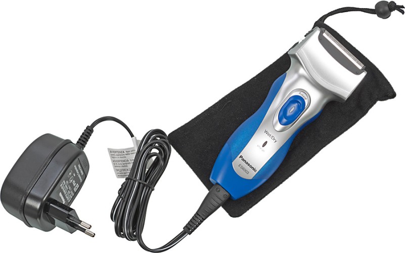 Бритва сетчатая Panasonic ES6003 реж.эл.:3 питан.:аккум. синий/серебристый
