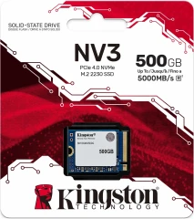 Накопитель SSD Kingston PCIe 4.0 x4 500GB SNV3SM3/500G NV3 M.2 2230
