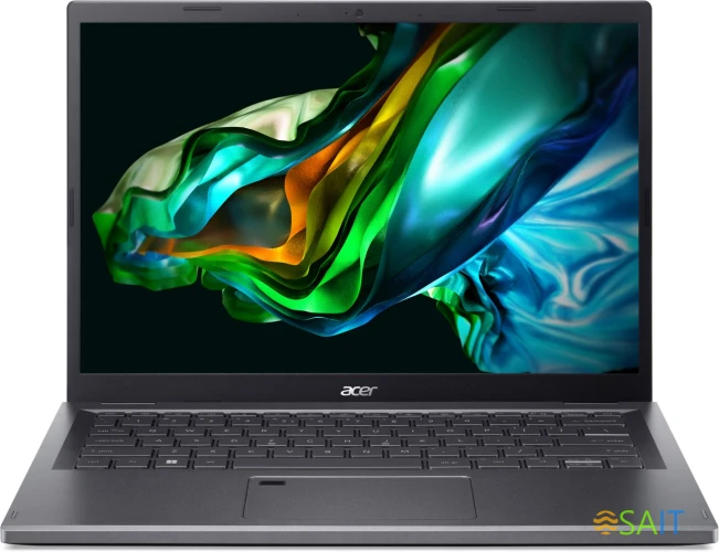 Ноутбук Acer Aspire 5 A514-56M-770K Core i7 1355U 16Gb SSD512Gb Intel Iris Xe graphics 14" IPS WUXGA (1920x1200) noOS grey WiFi BT Cam (NX.KH6CD.008)