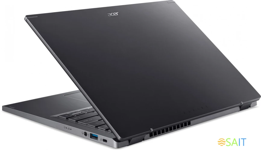 Ноутбук Acer Aspire 5 A514-56M-770K Core i7 1355U 16Gb SSD512Gb Intel Iris Xe graphics 14" IPS WUXGA (1920x1200) noOS grey WiFi BT Cam (NX.KH6CD.008)