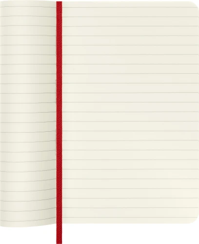 Блокнот Moleskine CLASSIC SOFT QP611F2 Pocket 90x140мм 192стр. линейка мягкая обложка красный