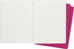 Блокнот Moleskine CAHIER JOURNAL CH023D17 XLarge 190х250мм обложка картон 120стр. нелинованный розовый неон (3шт)