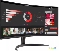 Монитор LG 34" UltraWide 34WR50QK-B черный VA LED 21:9 HDMI матовая 300cd 178гр/178гр 3440x1440 100Hz DP WQ 5.9кг