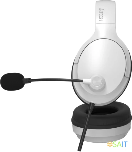 Наушники с микрофоном A4Tech Fstyler FH280U белый 2м мониторные USB оголовье