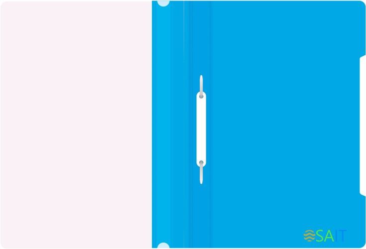 Папка-скоросшиватель Бюрократ -PS20AZURE A4 прозрач.верх.лист пластик голубой 0.12/0.16