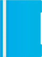 Папка-скоросшиватель Бюрократ -PS20AZURE A4 прозрач.верх.лист пластик голубой 0.12/0.16