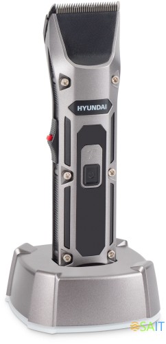 Машинка для стрижки Hyundai H-HC7115 черный 3Вт (насадок в компл:4шт)