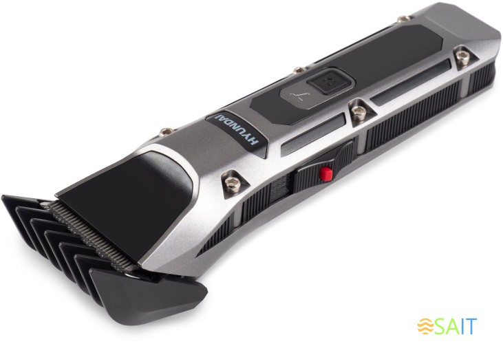 Машинка для стрижки Hyundai H-HC7115 черный 3Вт (насадок в компл:4шт)