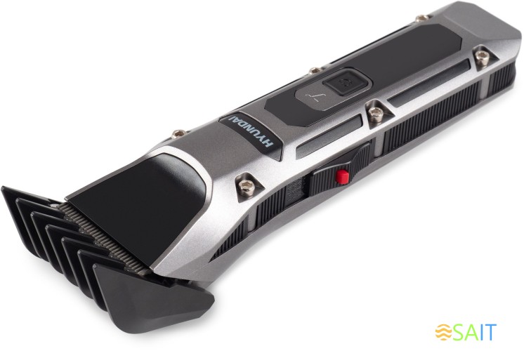 Машинка для стрижки Hyundai H-HC7115 черный 3Вт (насадок в компл:4шт)