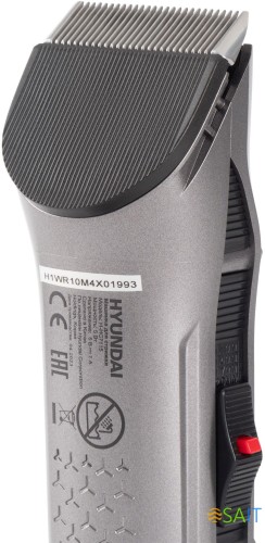 Машинка для стрижки Hyundai H-HC7115 черный 3Вт (насадок в компл:4шт)