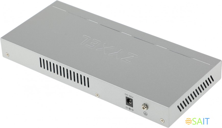 Коммутатор Zyxel GS1200-8HPV2-EU0101F (L2) 8x1Гбит/с 4PoE+ 60W управляемый