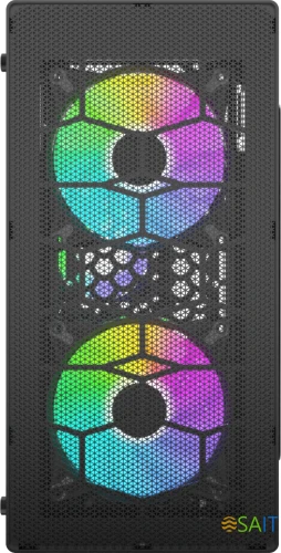 Корпус Bloody BD-CC101F черный без БП mATX 1x80mm 1x92mm 2xUSB2.0 1xUSB3.0 audio