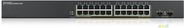 Коммутатор Zyxel GS190024HPV2-EU0101F (L2) 24x1Гбит/с 2SFP 24PoE+ 170W управляемый