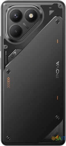 Смартфон Tecno Pova 7 Neo 128Gb 8Gb черный моноблок 3G 4G 2Sim 6.8" 1080x2460 Android 14 108Mpix 802.11 a/b/g/n/ac NFC GPS GSM900/1800 Protect FM