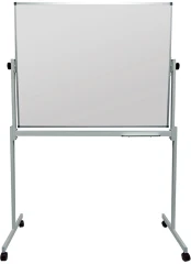 Доска магнитно-маркерная Silwerhof Daily белый 100x120см алюминиевая рама на роликах вращающаяся