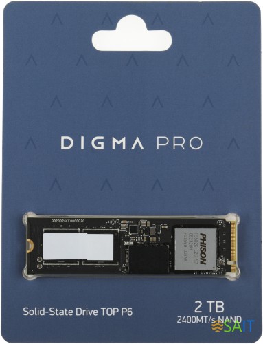 Накопитель SSD Digma Pro PCIe 5.0 x4 2000GB DGPST5002TP6T4 Top P6 M.2 2280