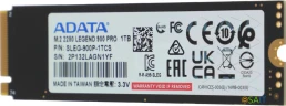 Накопитель SSD A-Data PCIe 4.0 x4 1TB SLEG-900P-1TCS Legend 900 Pro M.2 2280
